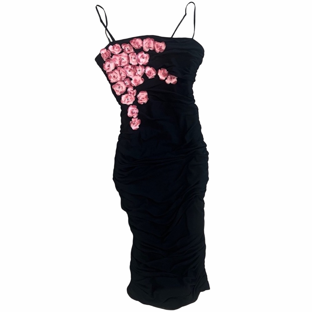 Vintage Betsey Johnson Y2K Black Bodycon Dress – Size S